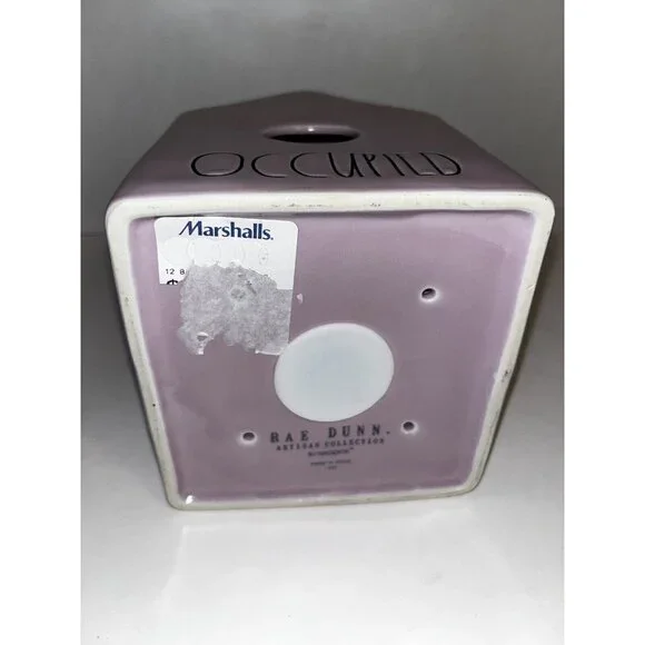 Rae Dunn Occupied Ceramic Birdhouse Lavender Farm Country Rustic - Picture 6 of 8